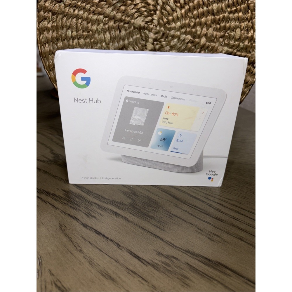 Google Nest Hub 2nd Generation 7-Inch Display- Hey Google Assistant NIB Open Box